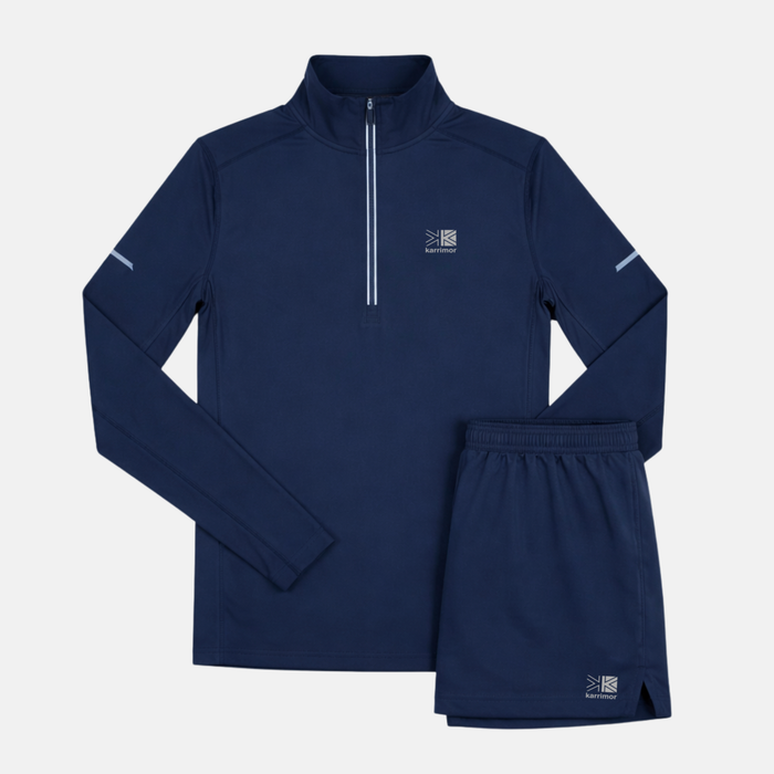 Karrimor Run 1/4 Zip / Shorts Set - Navy