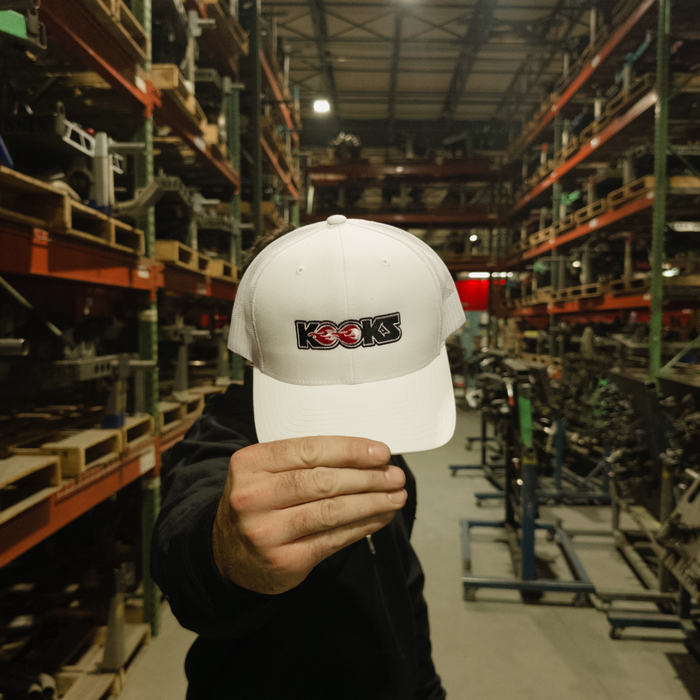 Kooks White Logo Snapback Hat