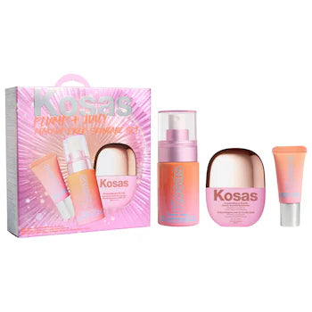 Kosas Plump + Juicy Makeup Prep Skincare Set 3PC