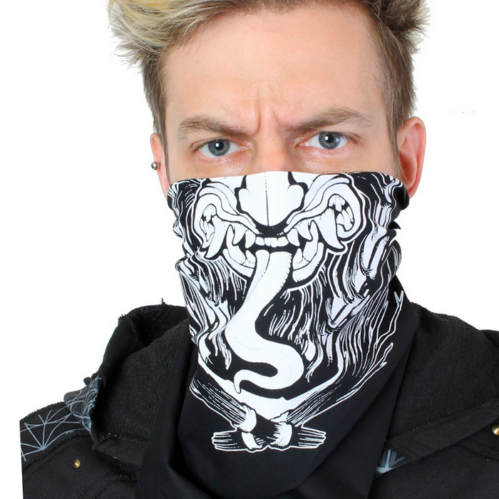KRAMPUS BANDANA -WHITE-