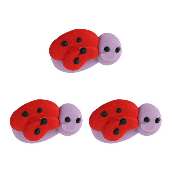 Lady Bug Royal Icing Decorations (Bulk)