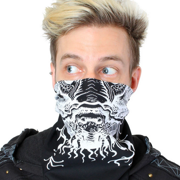 LAGOON CREATURE BANDANA -WHITE-