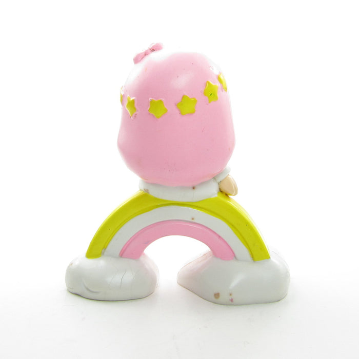 Little Twin Stars figurine with Lala sitting on a rainbow