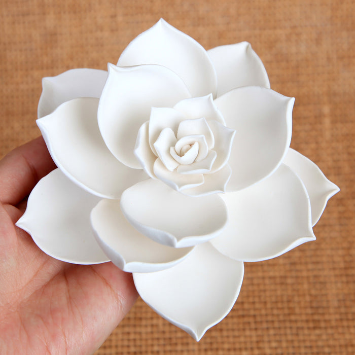 Gumpaste Succulent Sugarflower cake topper perfect for cake decorating fondant cakes & wedding cakes. | CaljavaOnline.com