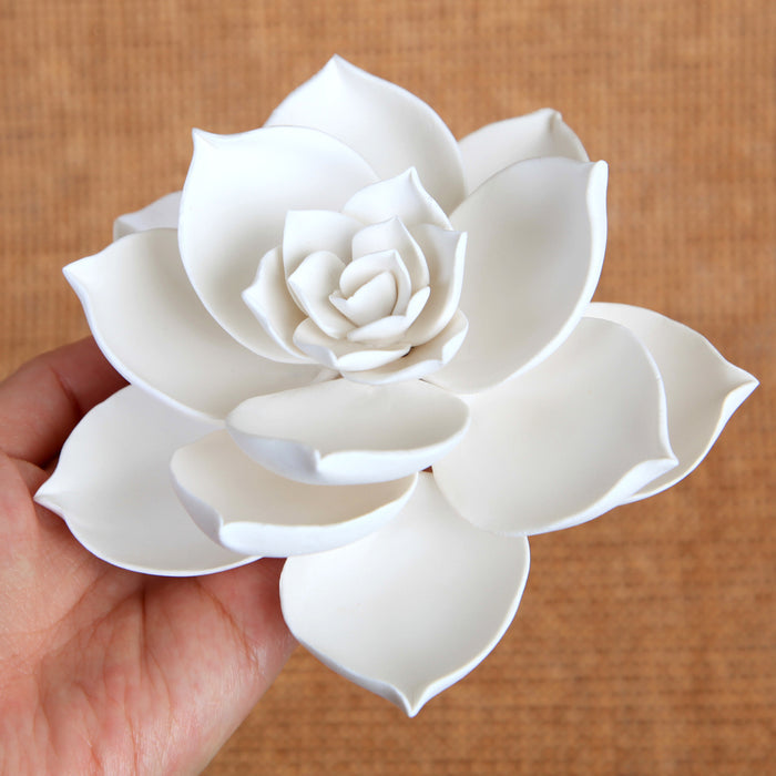 Gumpaste Succulent Sugarflower cake topper perfect for cake decorating fondant cakes & wedding cakes. | CaljavaOnline.com