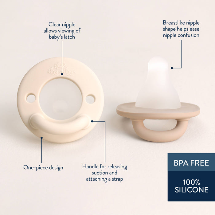 Latch & Soothe Pacifier - Taupe
