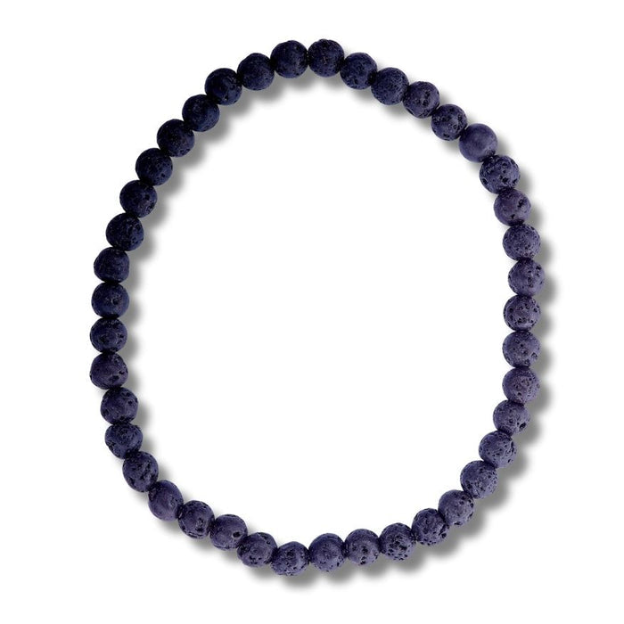 4mm lava stone bracelet