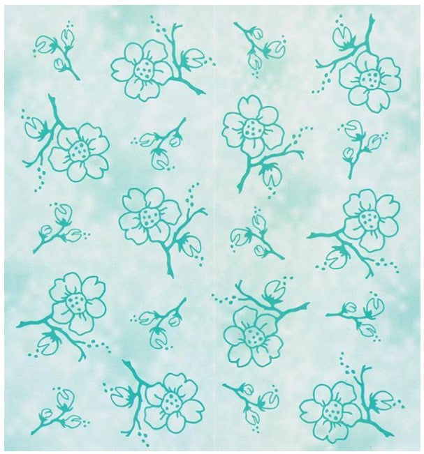 Leane Creatfief  - Lea'bilities Embossing Folder - Blossom. A beautiful floral embossing folder that would work great as a background for any occasion on your cards or layouts. Size: 6" x 6 1/2".  Available at Embellish Away located in Bowmanville Ontario Canada.