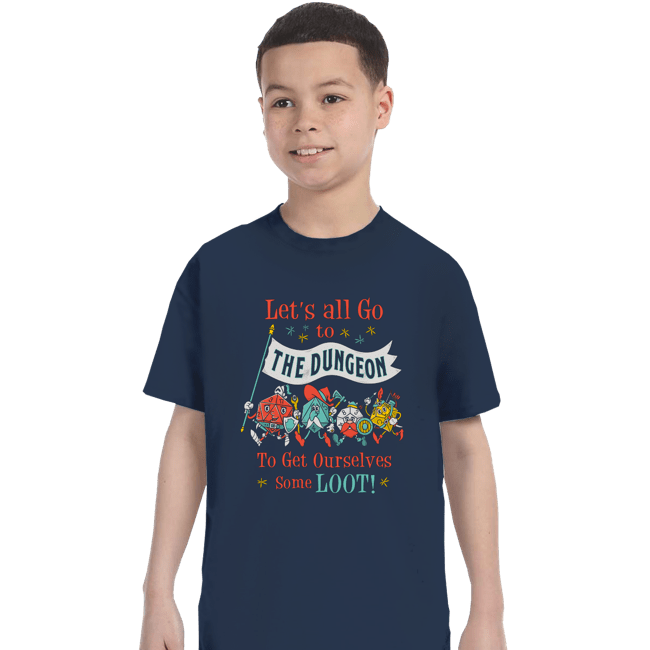 Shirts T-Shirts, Youth / XS / Navy Let's Go