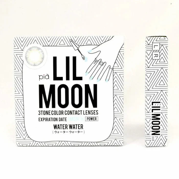Lilmoon Monthly Water Water Blue-Grey (Non Prescription) Color Contact Lens for Dark Eyes - Eyecandys