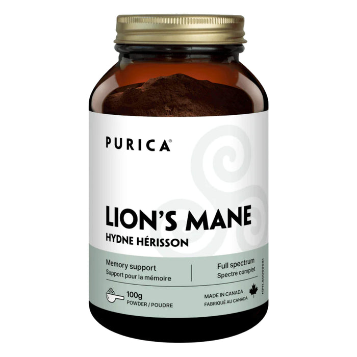 Bottle of Purica Lion's Mane Powder 100g