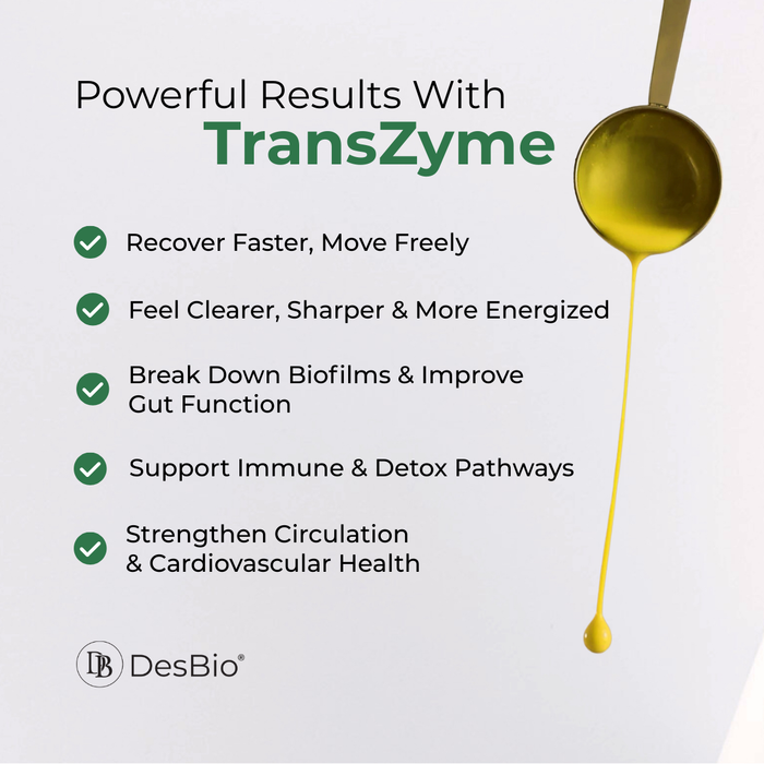 TransZyme uses liposomal delivery to help your body absorb enzymes 3–10× more effectively.