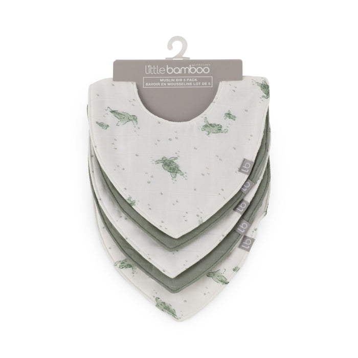 Little Bamboo Bib Set - Turtle Bay