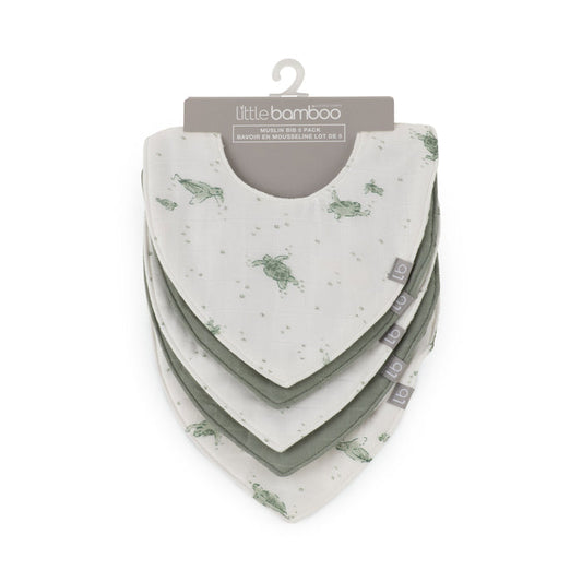 Little Bamboo Bib Set - Turtle Bay