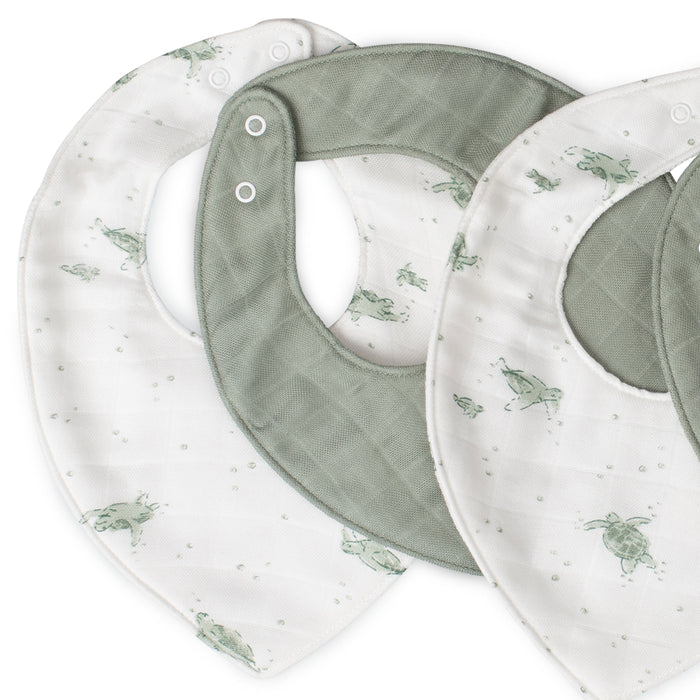 Little Bamboo Bib Set - Turtle Bay