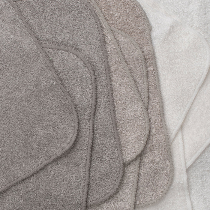 Little Bamboo Towelling Washer - Stone Grey