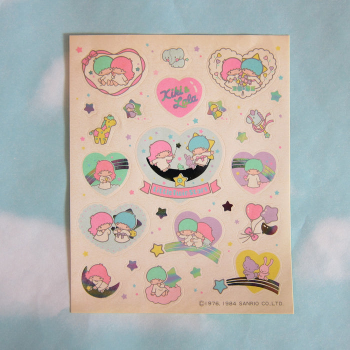 Vintage 1984 Kiki and Lala Little Twin Stars stickers