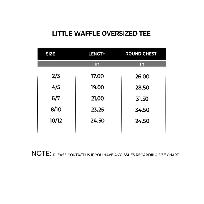 Little Waffle Oversized Tee