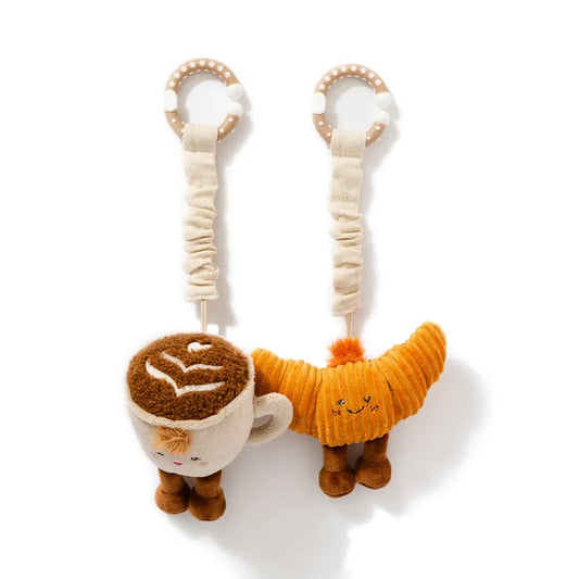 Living Textiles Coffee & Croissant Stroller Toys