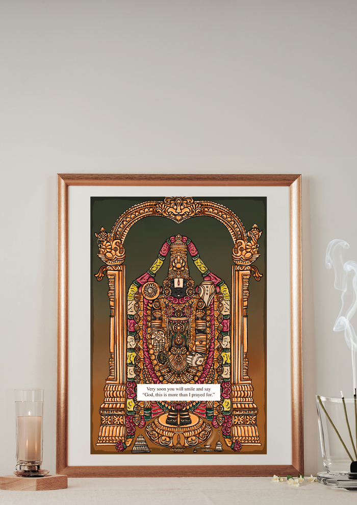 Lord Venkateswara: Msg: Very soon you will smile and say “God this is more than I prayed for”