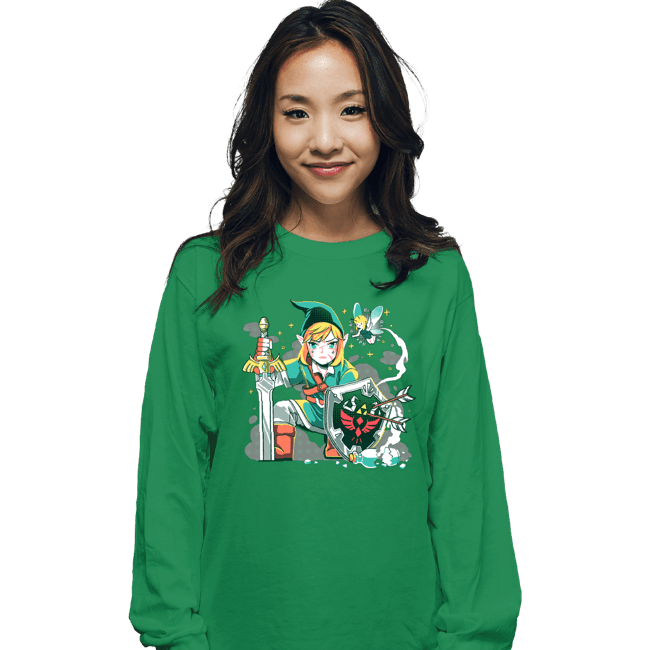 Long Sleeve Shirts, Unisex / Small / Irish Green
