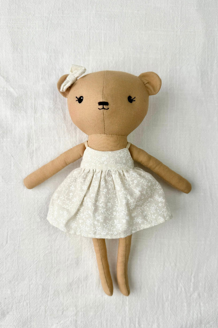 Mabel the Bear - Neutral Sundress