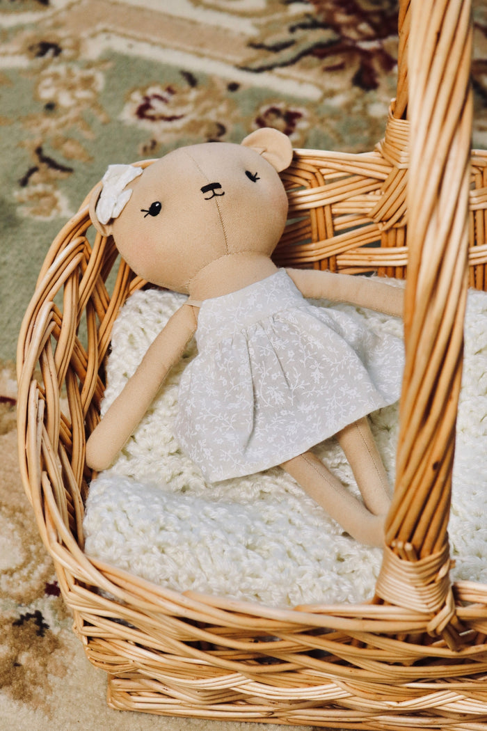 Mabel the Bear - Neutral Sundress