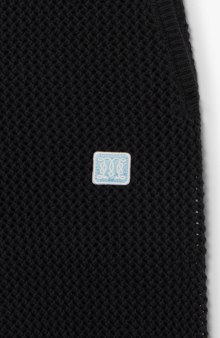 Malibu Cotton Crochet Shorts in Black