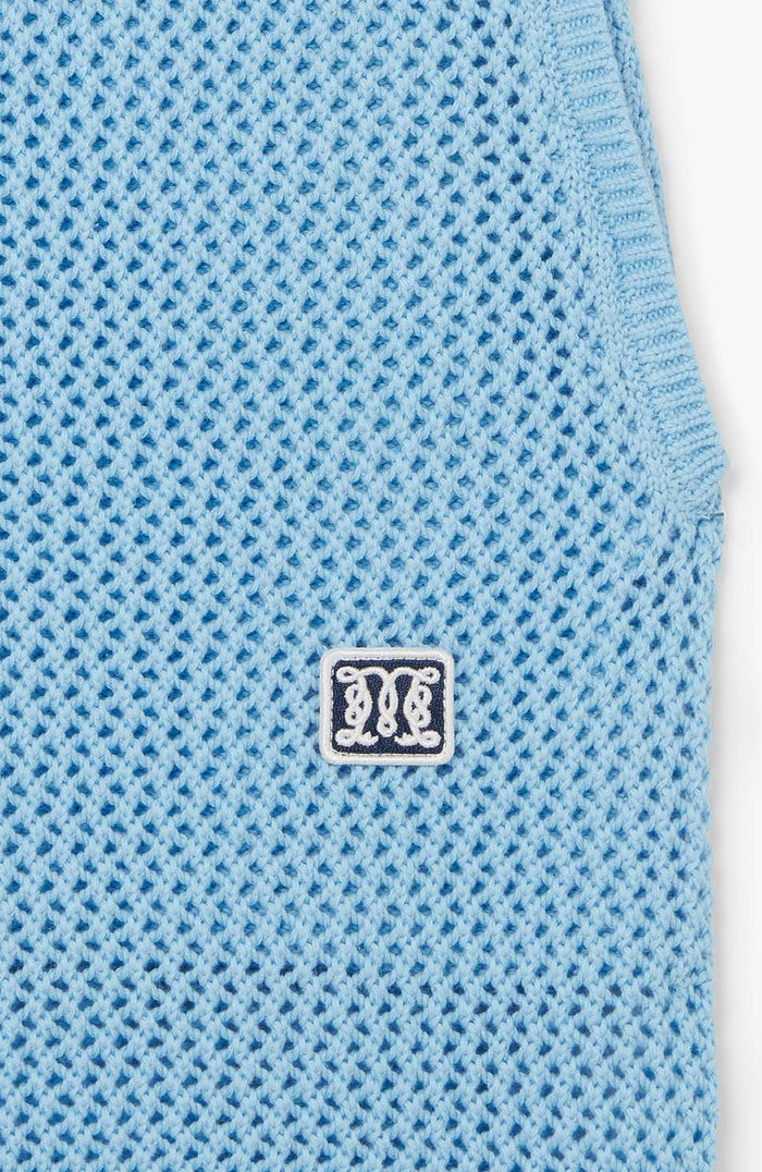 Malibu Cotton Crochet Shorts in Blue