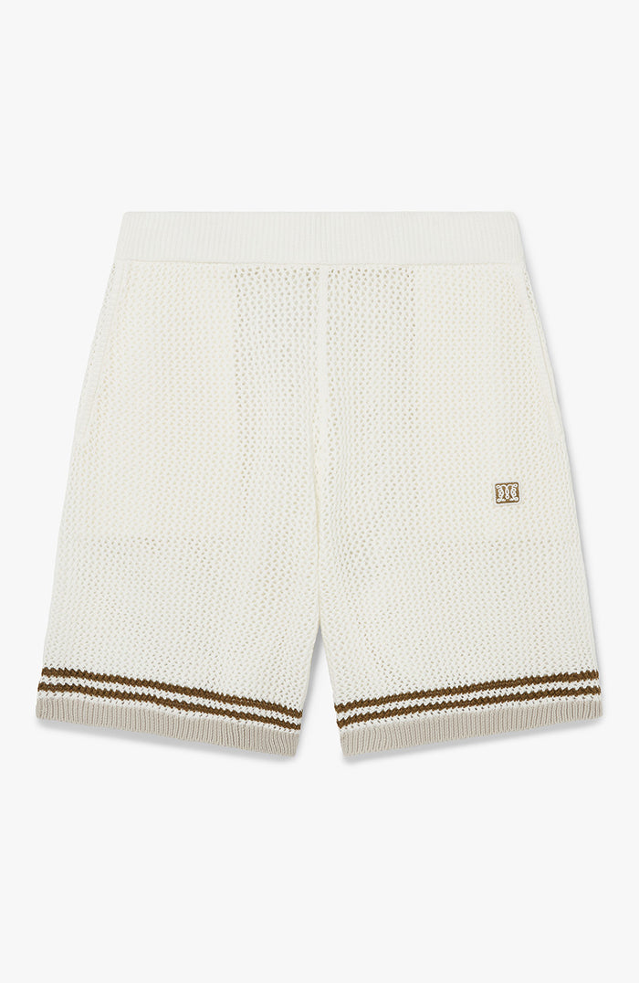 Malibu Cotton Crochet Shorts in White