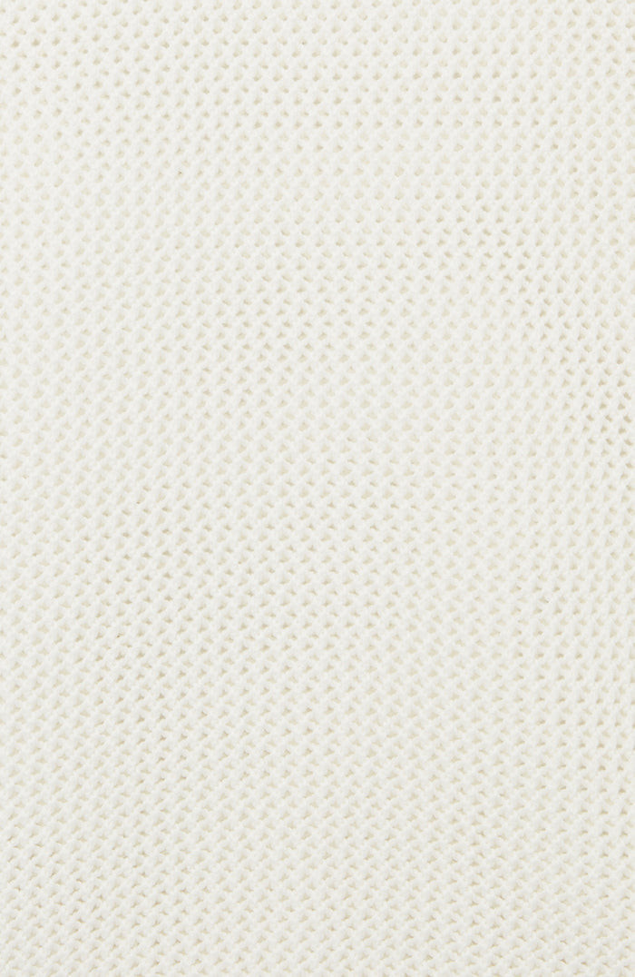 Malibu Cotton Short Sleeve Crochet T-shirt in White