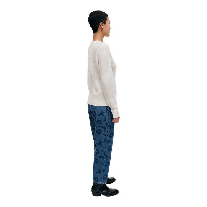 Marimekko Aukio Unikko Cashmere Pullover White Eleish Van Breems Home
