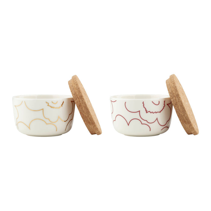 Marimekko Piirto Unikko Bowls, Set of 2 Eleish Van Breems Home
