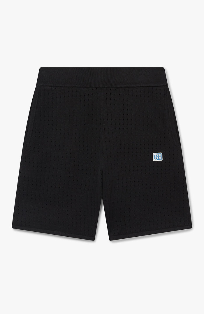 Marmont Pointelle Knitted Shorts in Black