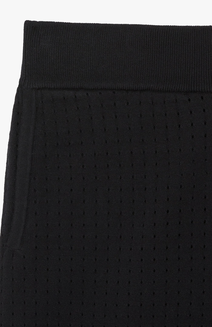 Marmont Pointelle Knitted Shorts in Black