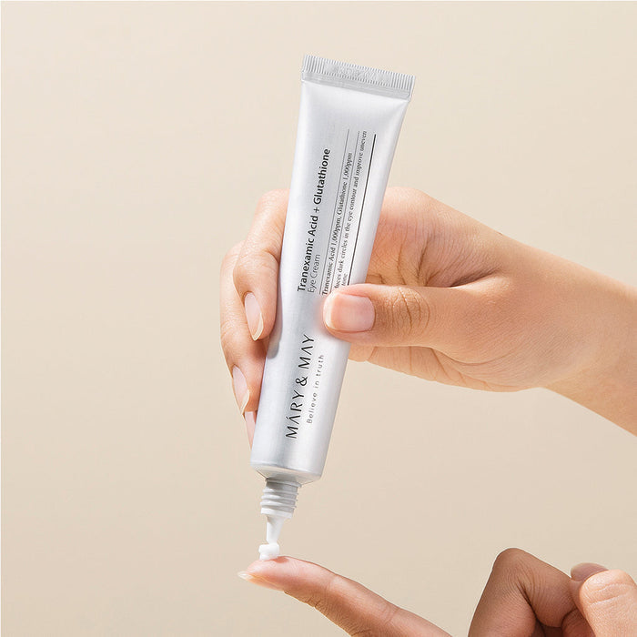 MARY & MAY Believe In Truth Tranexamic Acid + Glutathione Eye Cream كريم العين من ماري اند ماي