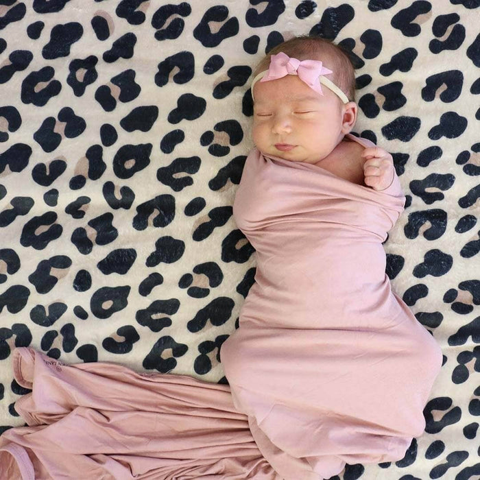 Mauve Bamboo Swaddle Blanket