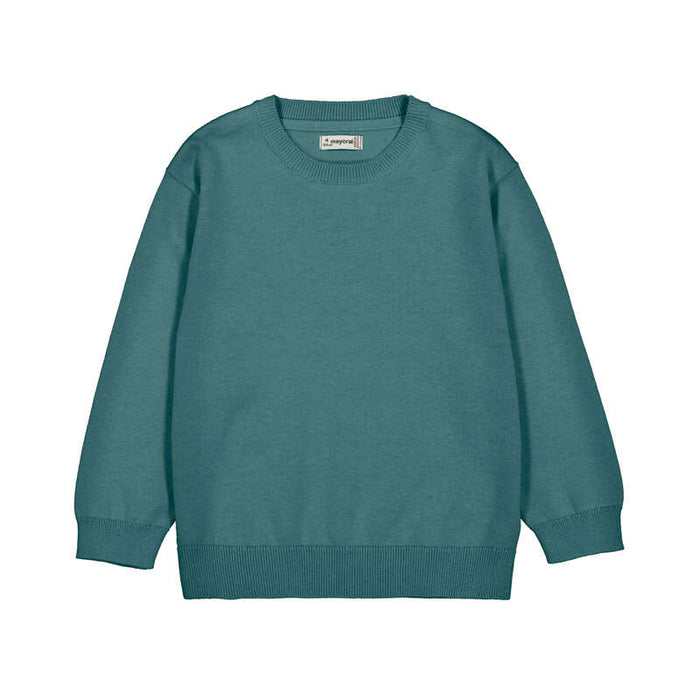 Mayoral Basic Crew Neck Sweater-Seaweed