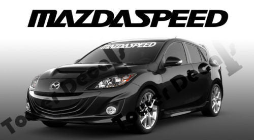 Mazda Mazdaspeed Windshield Window Banner 36-inch Vinyl Decal Accessory Sticker