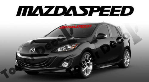 Mazda Mazdaspeed Windshield Window Banner 36-inch Vinyl Decal Accessory Sticker
