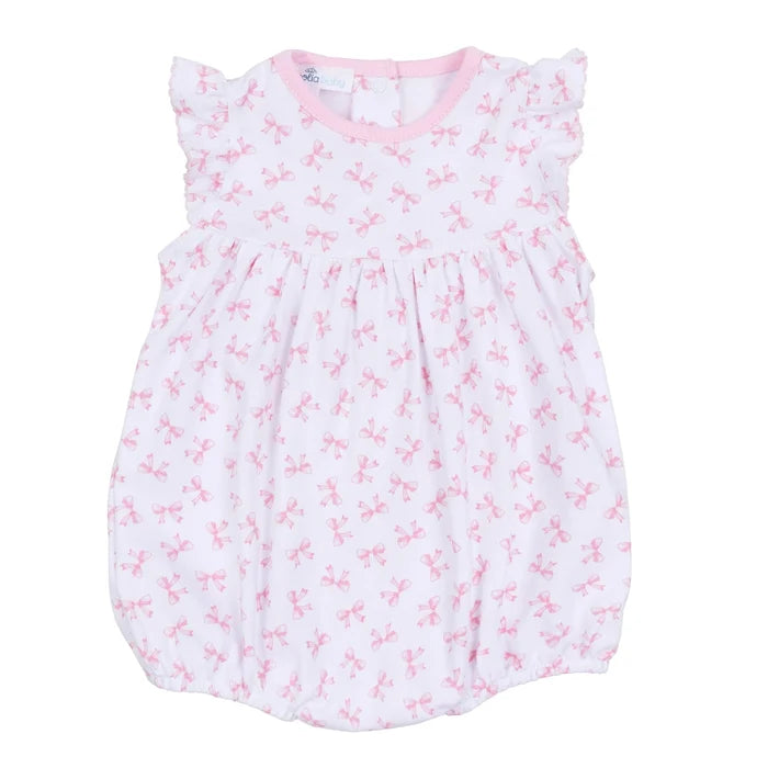 MB Baby Bows Print Flutters Bubble