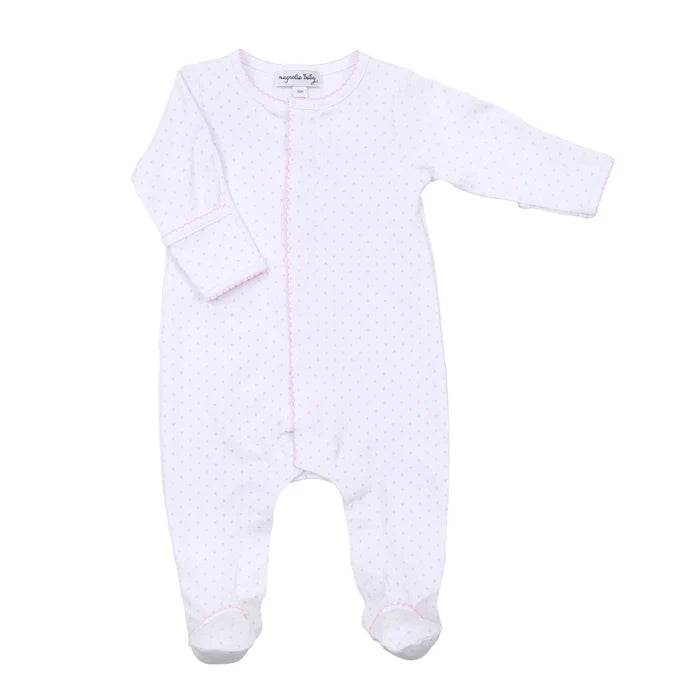 MB Mini Dots Footie-Pink