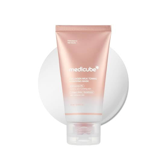 MEDICUBE Collagen Milk Toning Wrapping Mask ماسك البشرة بالكولاجين من ميديكيوب