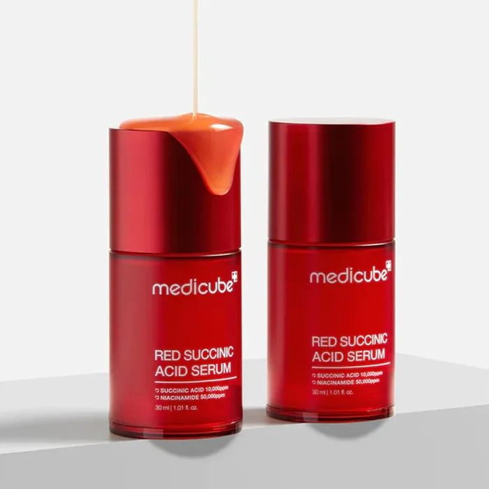 MEDICUBE Red Succinic Acid Serum Succinic Acid Niacinamide سيروم النياسينمايد من ميديكيوب