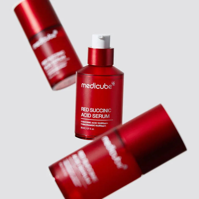 MEDICUBE Red Succinic Acid Serum Succinic Acid Niacinamide سيروم النياسينمايد من ميديكيوب