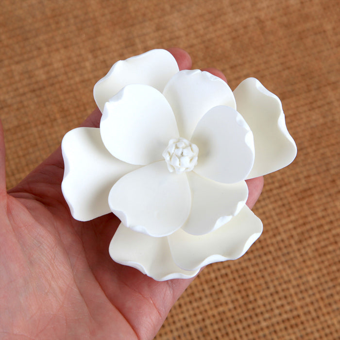 White Gumpaste Magnolia handmade gumpaste Sugar flower cake topper decoration.