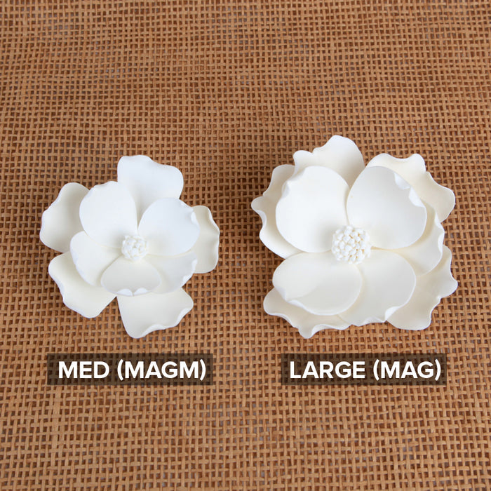 White Gumpaste Magnolia handmade gumpaste Sugar flower cake topper decoration.