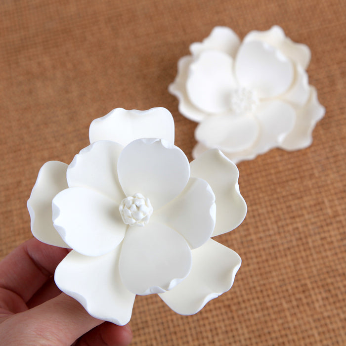 White Gumpaste Magnolia handmade gumpaste Sugar flower cake topper decoration.