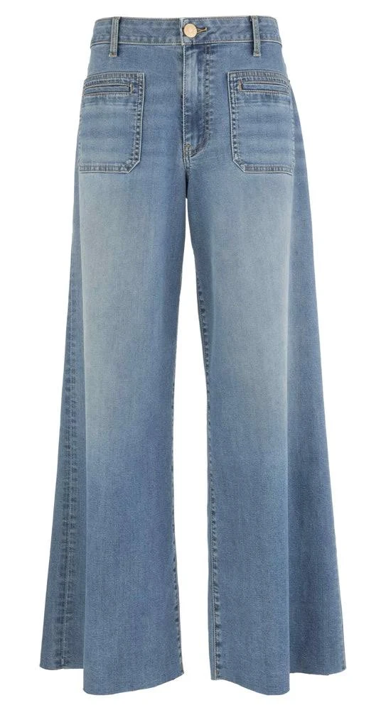 Meg-High Rise Wide Leg Patch Pocket