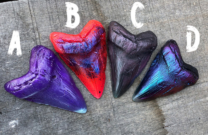 MEGALODON CAST GLOW SHARK TOOTH
